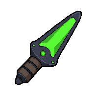 throwing stars shuriken  neon green accent