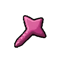 throwing stars shuriken  pink custom paint