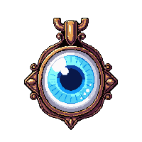 eye of wisdom amulet  pristine polished