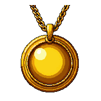 golden sun medallion  on gold chain