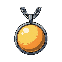 golden sun medallion  on silver chain