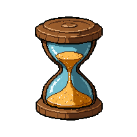 hourglass time charm  ancient tarnished