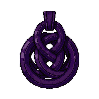 infinity knot amulet  cursed shadowy