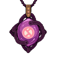 infinity knot amulet  glowing enchanted