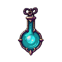 key shaped pendant  glowing enchanted