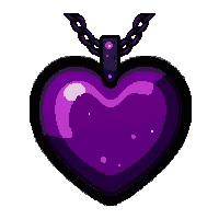 ruby heart amulet  cursed shadowy
