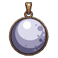 silver moon pendant  blessed holy
