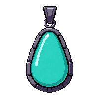 turquoise tribal charm  blessed holy