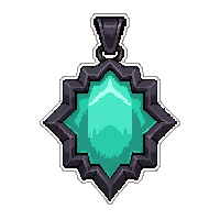 turquoise tribal charm  cursed shadowy
