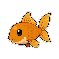 orange goldfish  baby tiny version