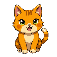 orange tabby cat  baby tiny version