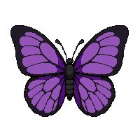 purple butterfly  pixel pet companion