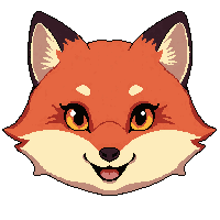 red fox  happy smiling