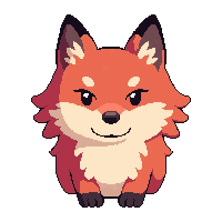 red fox  pixel pet companion