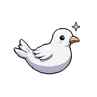 white dove  magical sparkle