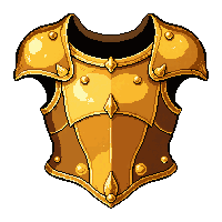 gold ornate breastplate  ornate decorated