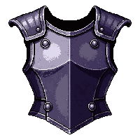 iron plate chestplate  polished gleaming