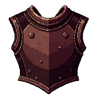 iron plate chestplate  rusty ancient