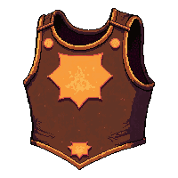 leather ranger vest  enchanted glowing