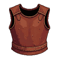 leather ranger vest  rusty ancient