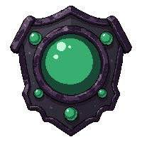 obsidian dark plate  enchanted glowing