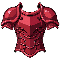 ruby flame armor  polished gleaming