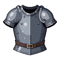 silver chainmail shirt  cracked damaged