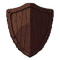 wooden bark shield armor  cursed dark