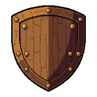 wooden bark shield armor  pristine new