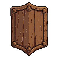 wooden bark shield armor  simple plain