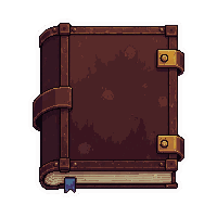 forbidden cursed tome  closed with clasp
