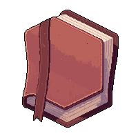 leather tome thick  floating levitating