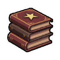 spell book runes  stacked pile