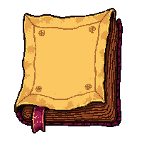 treasure map book  bookmarked ribbon