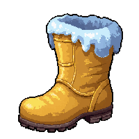 ice frost boots  legendary golden