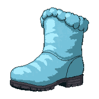 ice frost boots  muddy dirty