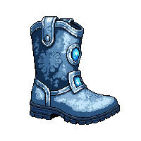 ice frost boots  ornate decorated