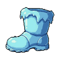 ice frost boots  worn and scuffed