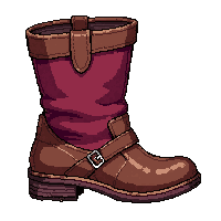 leather adventurer boots  enchanted glowing
