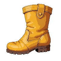 leather adventurer boots  legendary golden