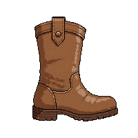 leather adventurer boots  pristine clean