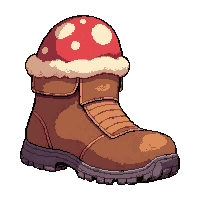 mushroom springy shoes  battle damaged