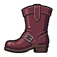 pirate buckle boots  battle damaged