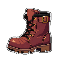 pirate buckle boots  brand new polished