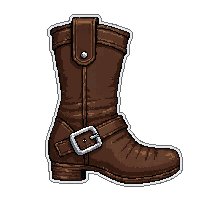 pirate buckle boots  pristine clean