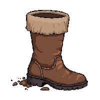 ranger tracking boots  battle damaged