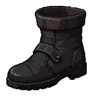 shadow dark boots  worn and scuffed