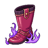 wind speed boots  enchanted glowing