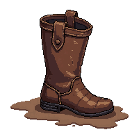 wind speed boots  muddy dirty