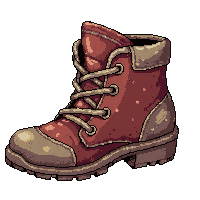 wizard cloth shoes  muddy dirty